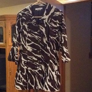 Tunic shirt jacket